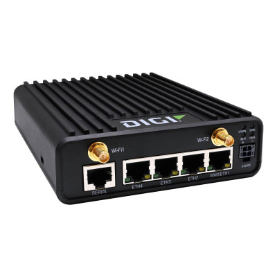 Digi IX25 5G eMBB/5G RedCap/LTE Cat4 Router with Digi 360, GNSS, WiFi optional, 4 ethernet